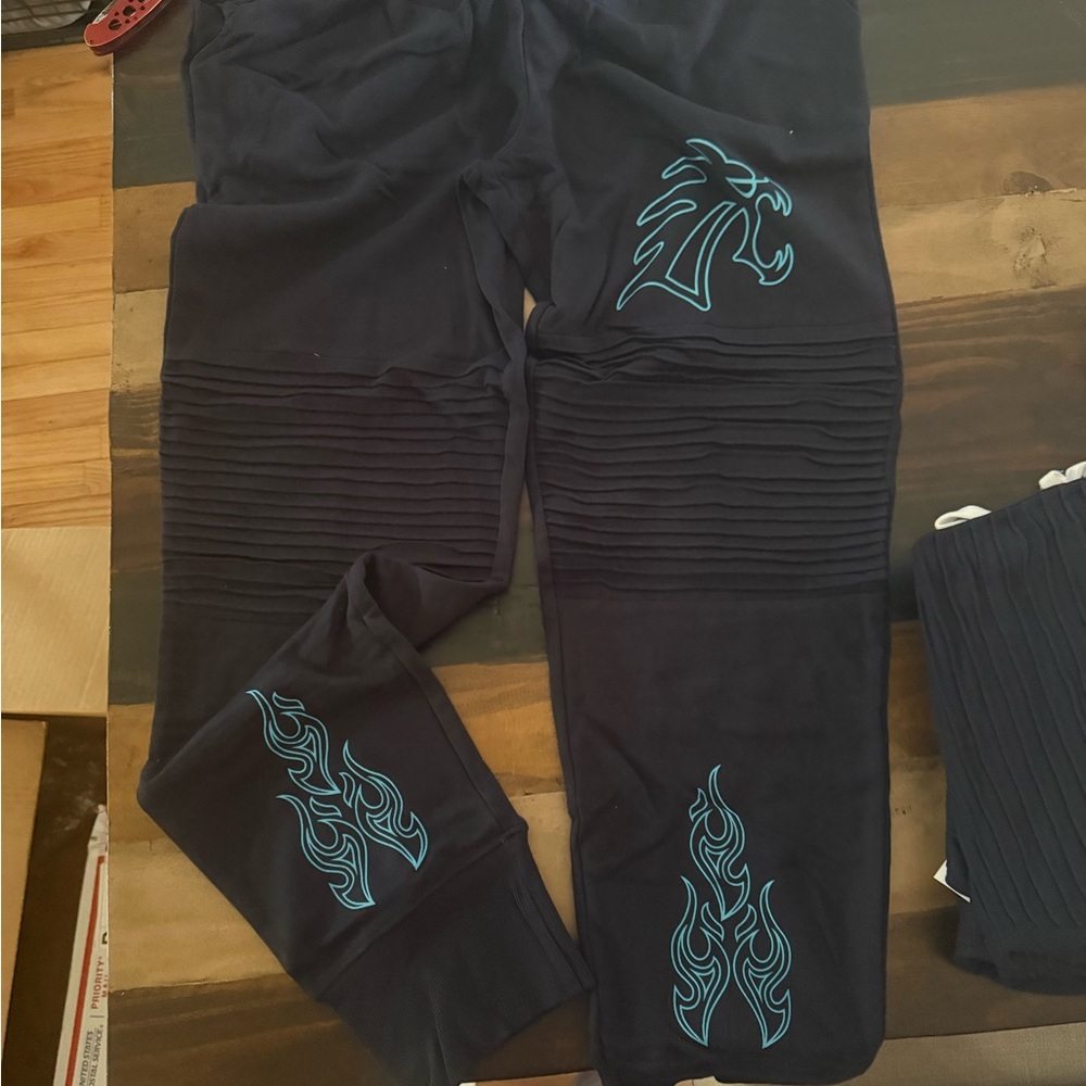 Disney Hades Villan joggers  and Flame Design